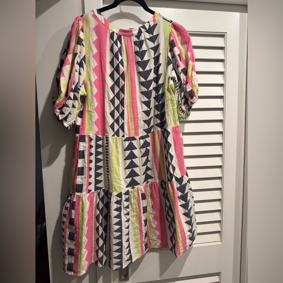 Velvet by Graham & Spencer Tiered Mini Dress- Large - Picture 2 of 4